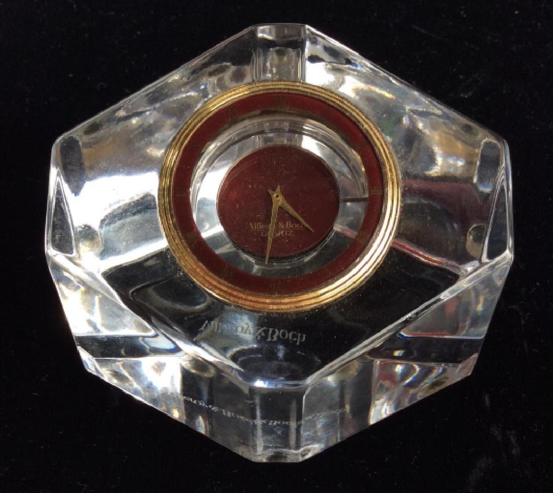 VILLEROY & BOCH Crystal Desk Clock (1 of 11)