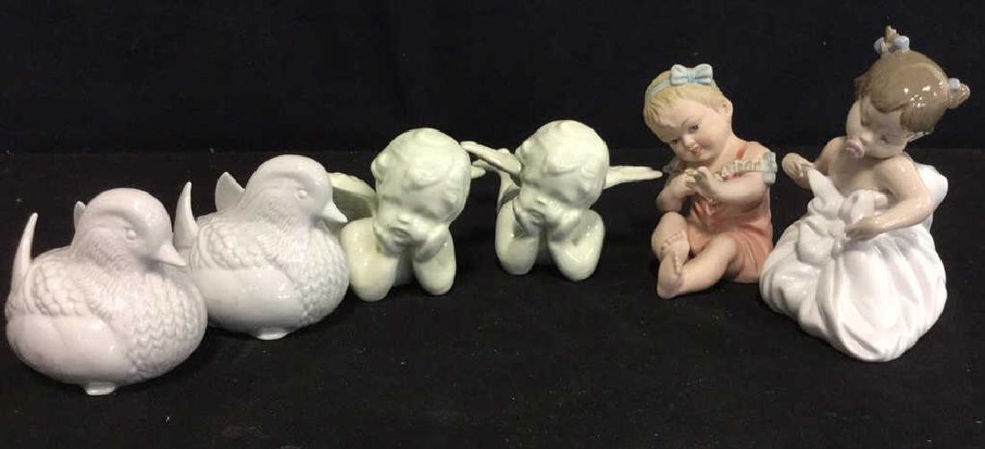 Birds and Angels Porcelain Group lot Figurals (1 of 7)