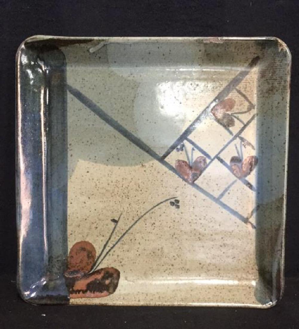 Signed Art Pottery Platter C 1970's (1 of 6)