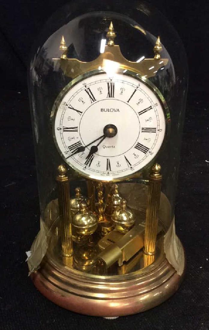 Bulova Quarts Spinning Ball Domed Clock