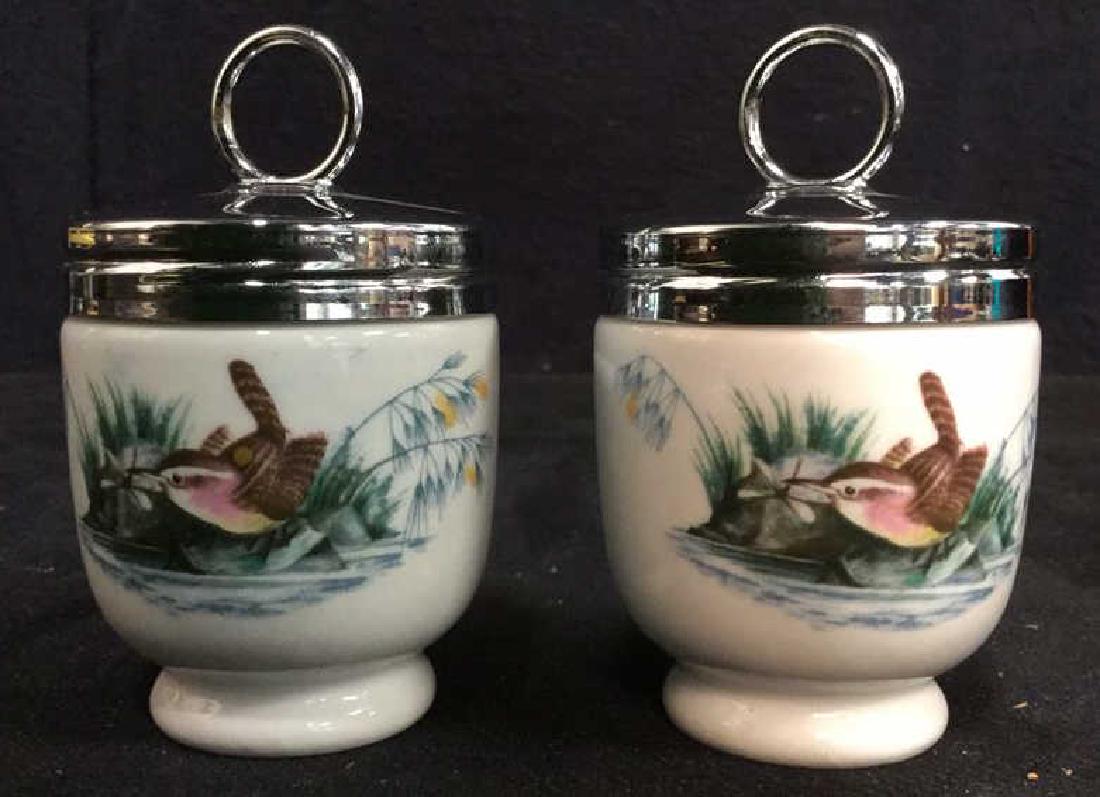 Pair ROYAL WORCESTER Porcelain Egg Coddlers (1 of 10)