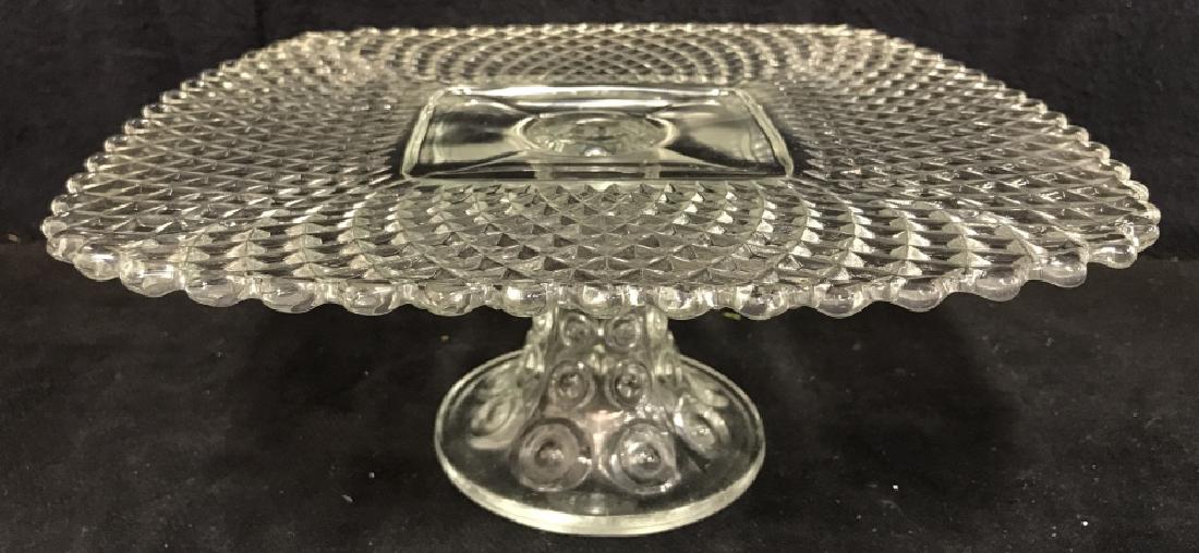 Vintage Cut Glass Pedestal Cake Stand (1 of 6)