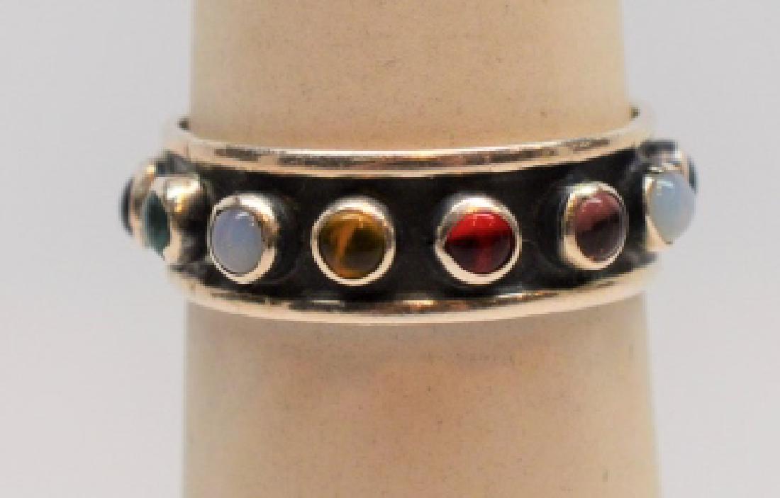 Mexican Multi-Colored Stone Ring (1 of 3)