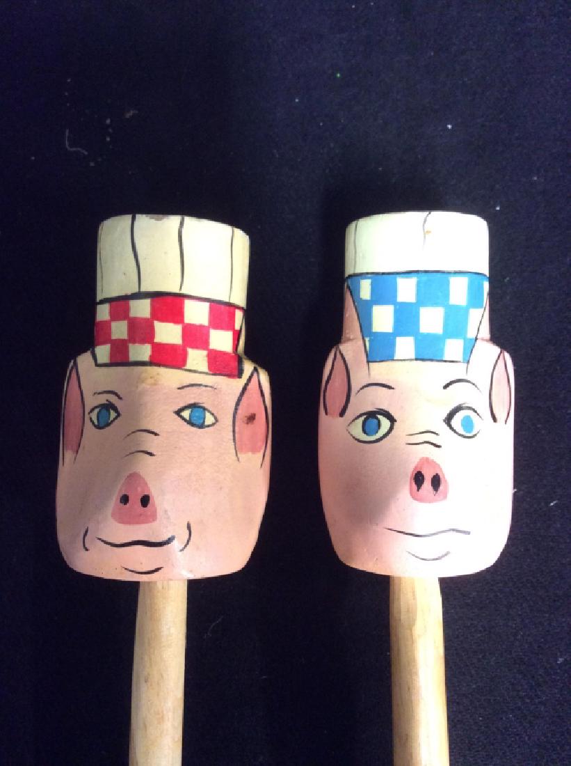 Wooden Pig Chef Serving Utensils (1 of 5)