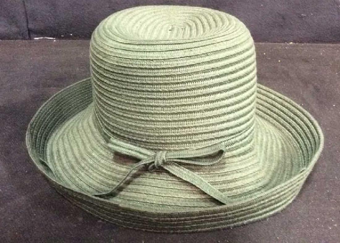 Forest Green Ladies Fashion Brimmed Hat: Hat is forest green toned. Outdoor hat, Indoor hat, luncheon hat, Synagogue hat, Sunday hat, green hat, female headwear, female hat. Spring Bonnet, Ladies luxury fashion accessory, Measures approx 12 