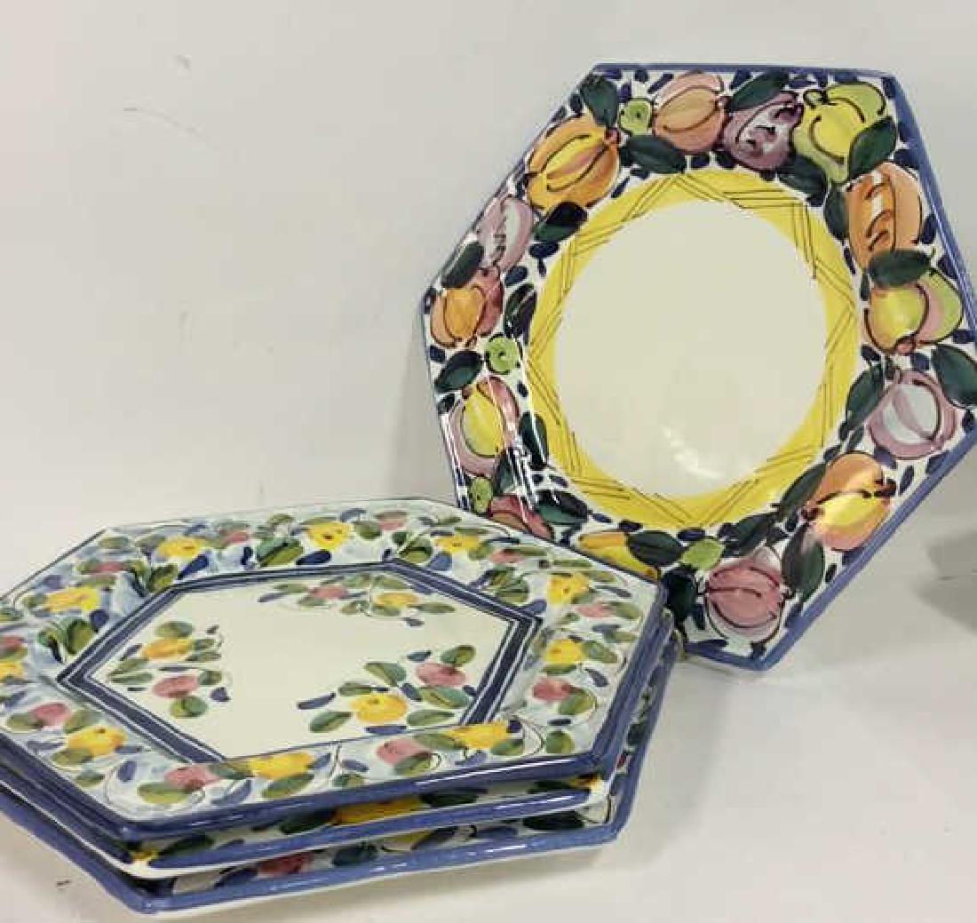Set 4 RAMPINI RADDA Signed Ceramic Plates (1 of 10)
