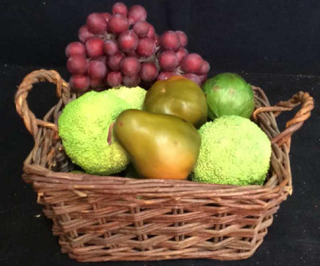Vintage Basket w Faux Fruit (1 of 7)