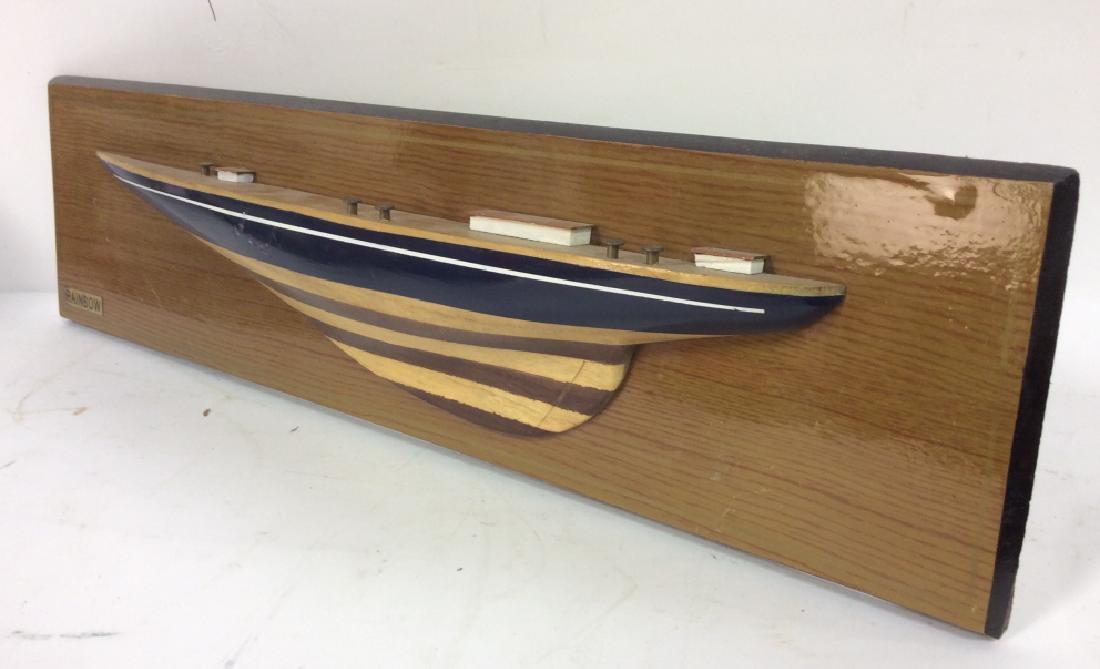 RAINBOW Wooden Wall Mount Half Ship (1 of 8)
