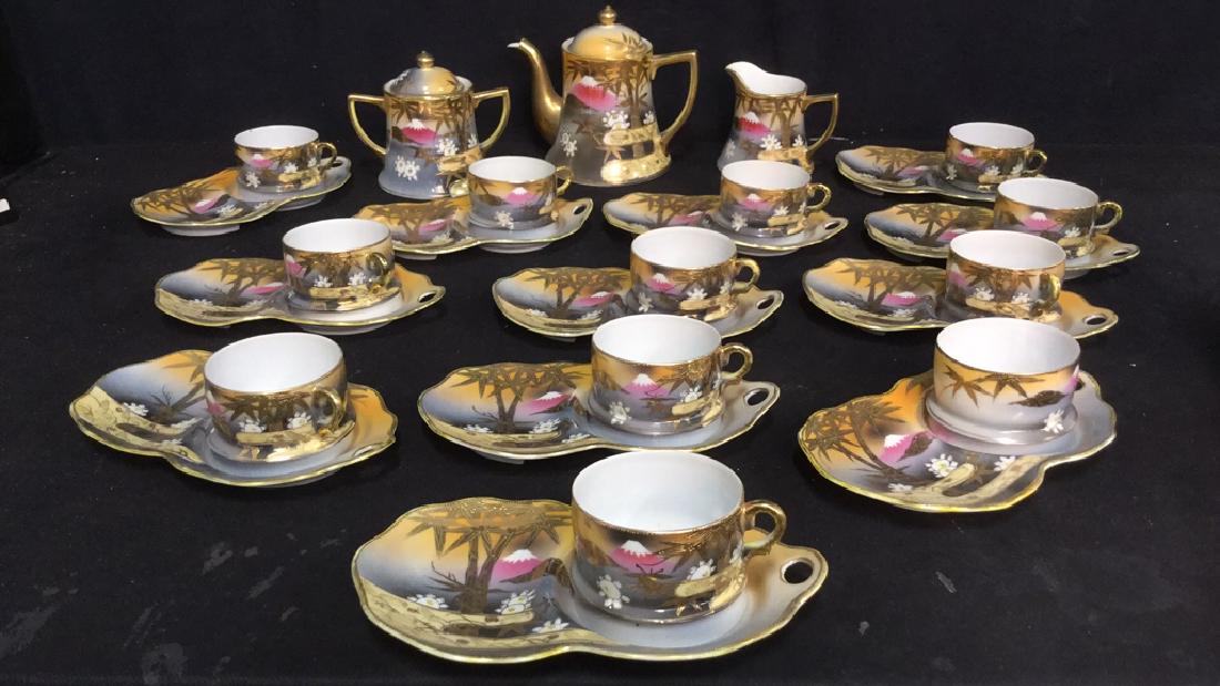 Lot 27 Marked Japanese Porcelain Tea Set (1 of 12)