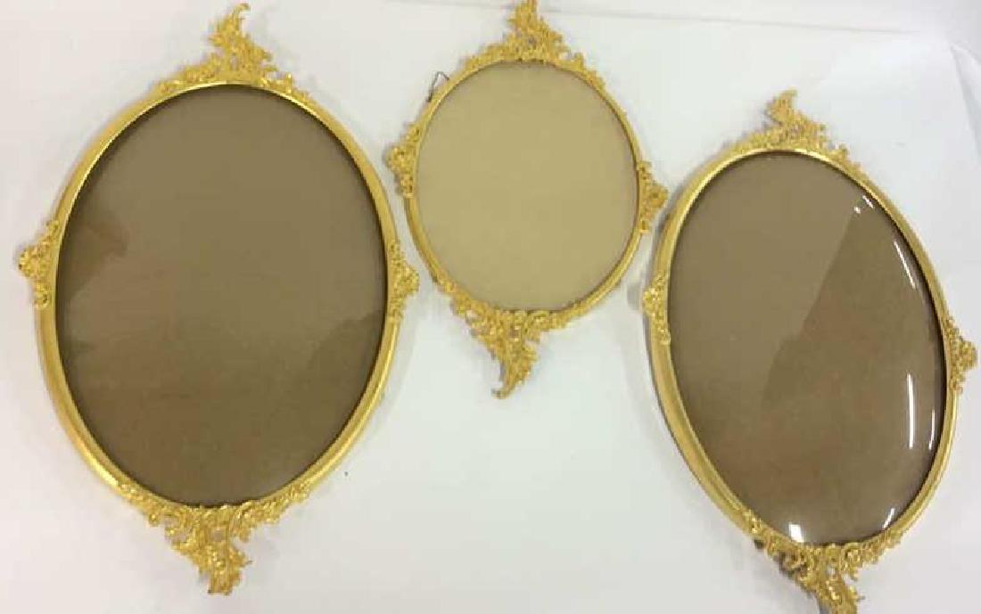 Lot 3 Gold Toned Painted Metal Frames (1 of 8)