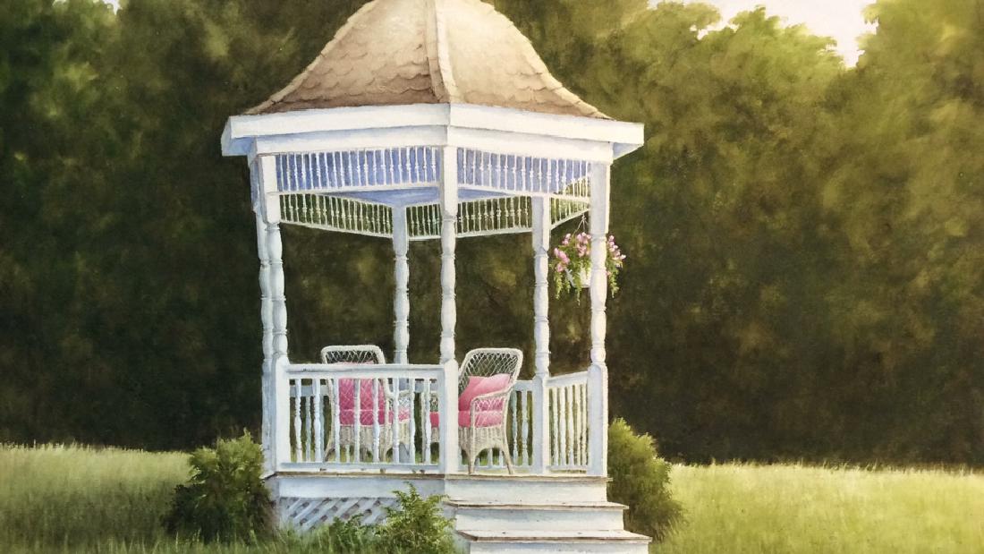 Signed Helen Plowden Watercolor c1970s (1 of 8)