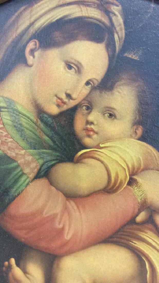 Lot 2 Framed Prints On Circular Boards (1 of 10)