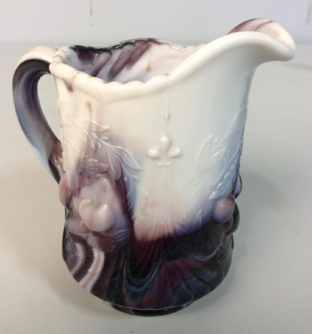 Antique Purple Slag Glass Creamer (1 of 6)