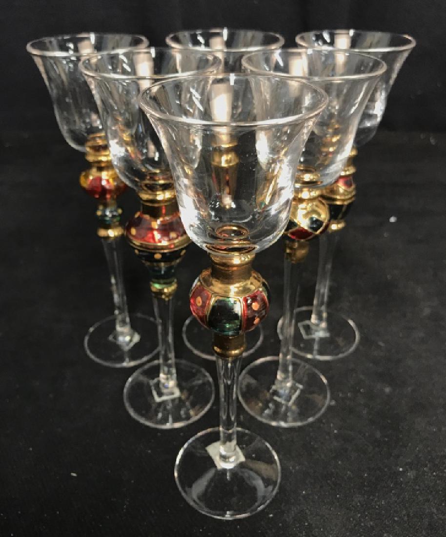 Lot 6 MANORISMS Bohemian Style Cordial Glasses (1 of 8)