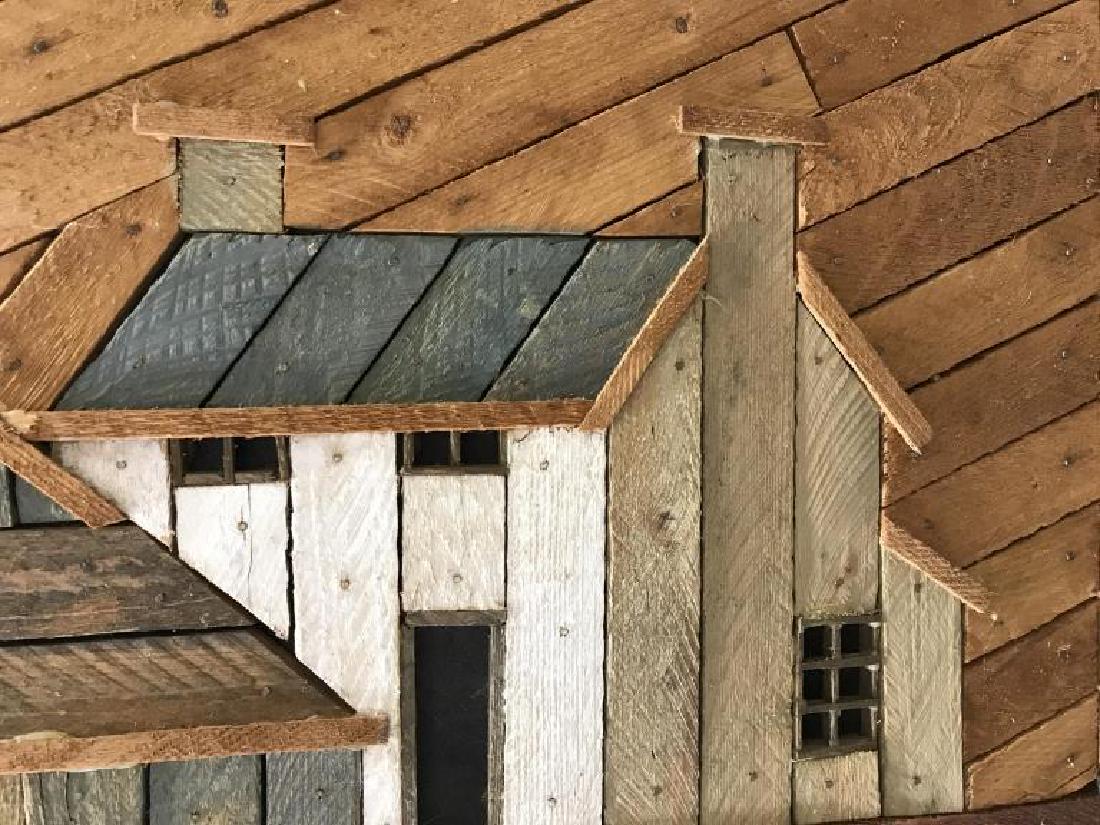 Folk Art Wood Assemblage Artwork (1 of 9)