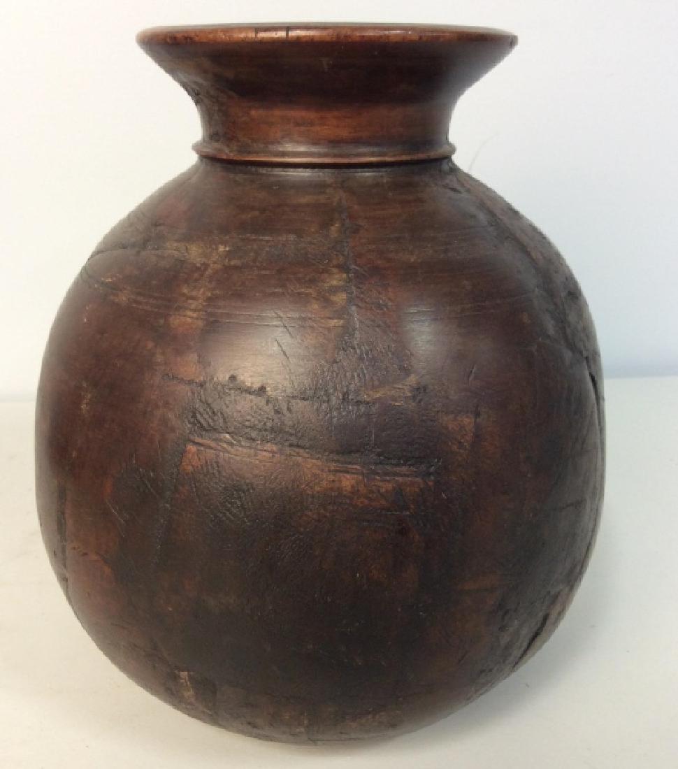 Hand Crafted Etched Wood Vessel (1 of 9)