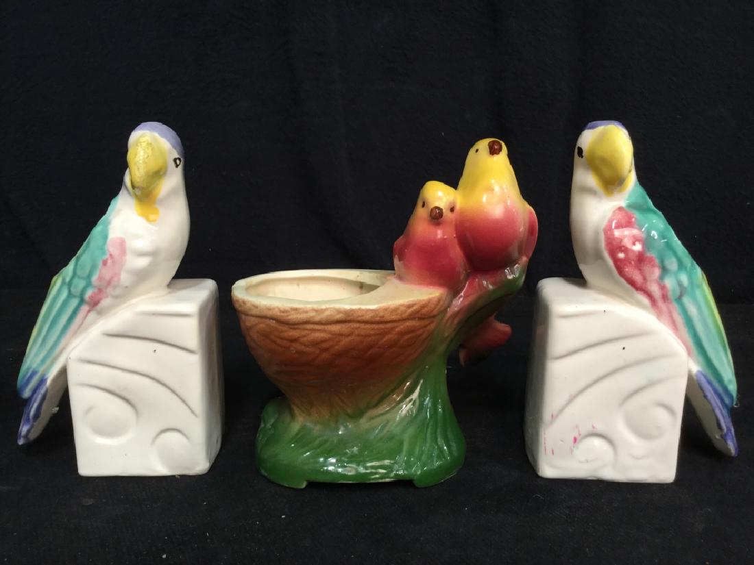 Lot 3 Ceramic Bird Shaped Vases (1 of 6)