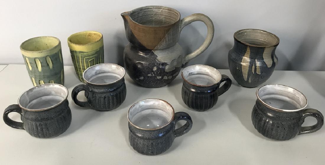 Lot 9 Hand Formed Earthenware Poss By Judy Weber (1 of 10)