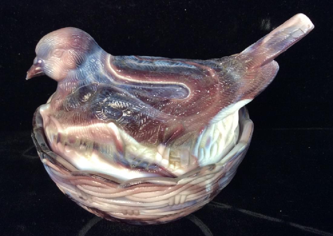 Slagware Trinket Dish W Bird Lid (1 of 8)