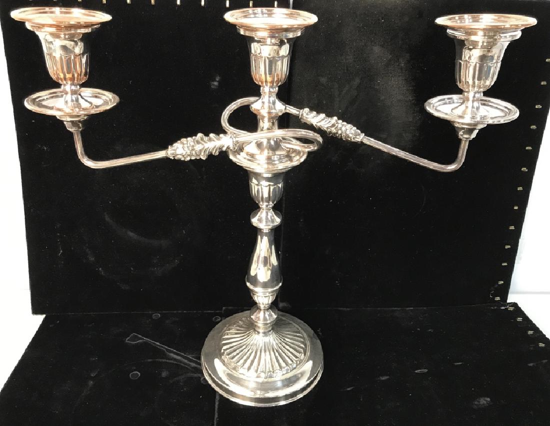 CHELTENHAM & CO Silver Toned Candelabras (1 of 7)