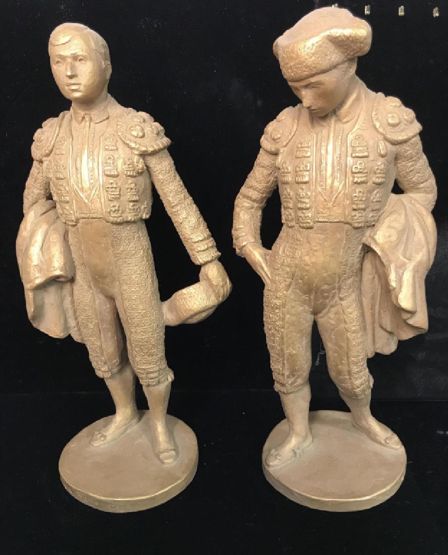 Lot 2 Gold Toned FRED PRESS Male Figurals (1 of 9)