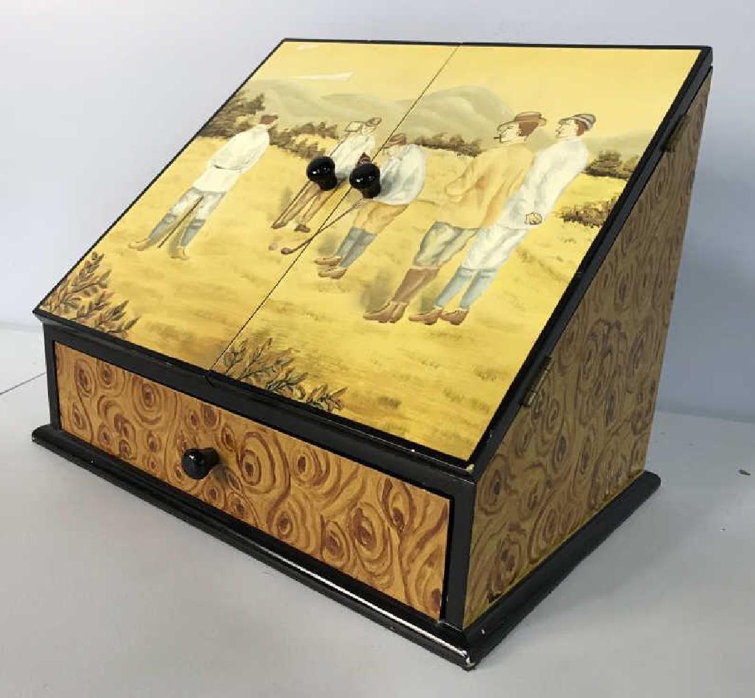 Golf Themed Lacquered Compartment Box (1 of 10)