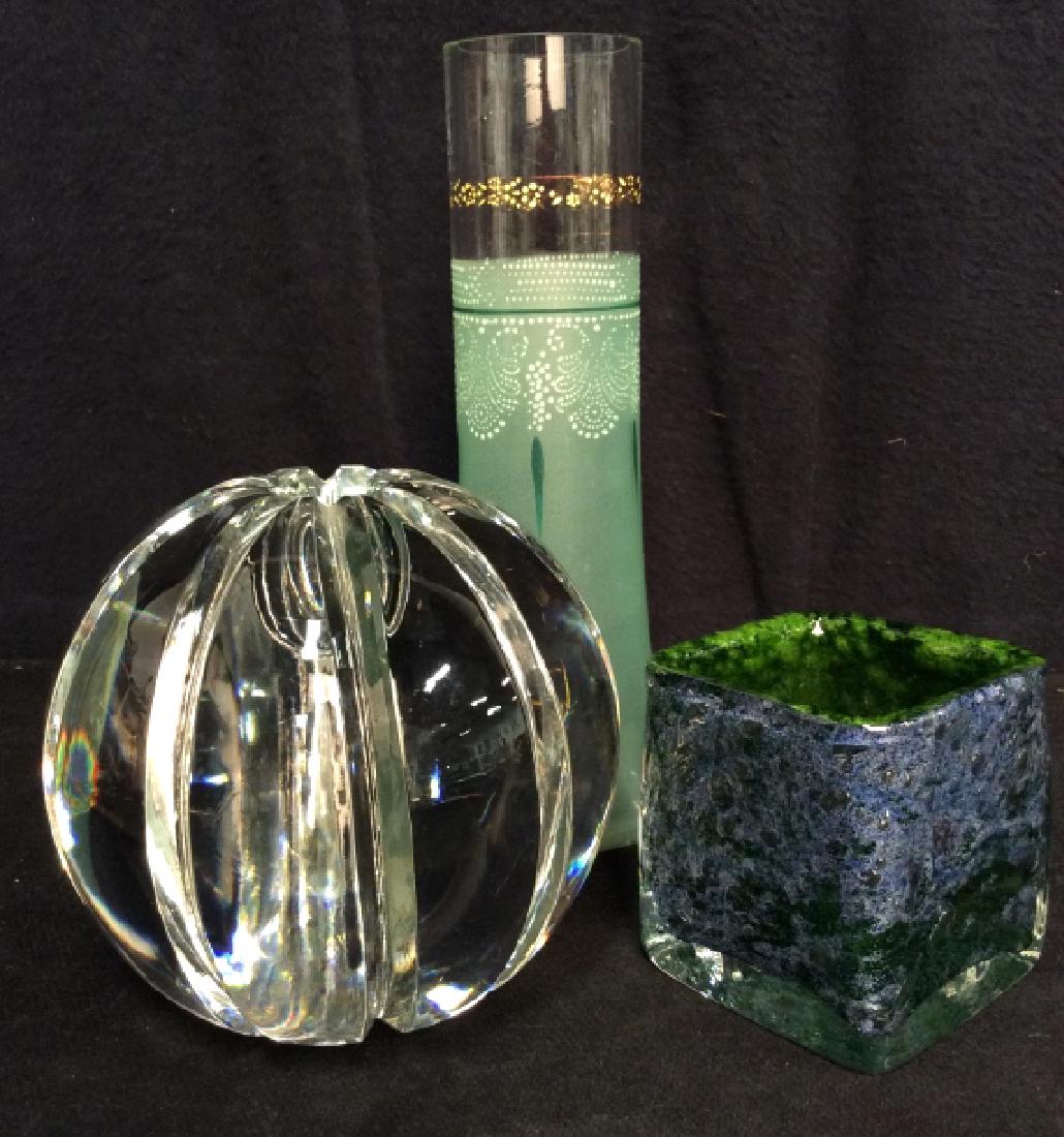 Lot 3 Glass Decorative Tabletop Accessories (1 of 11)