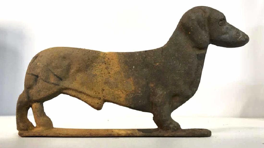 Antique Iron Dog Figural