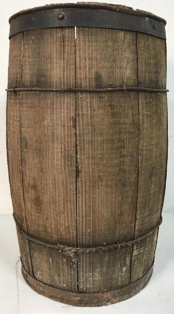 Vintage Narrow Wooden Barrel (1 of 5)