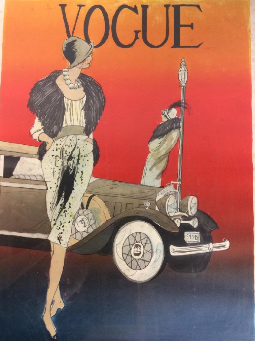 Lot 2 Vintage Vogue Poss Lithograph Prints (1 of 12)
