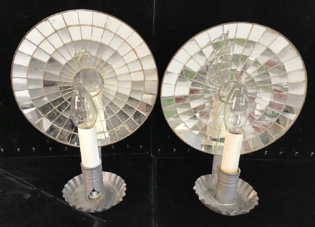 Pair Mirror Mosaic Wall Sconces, New England USA (1 of 11)