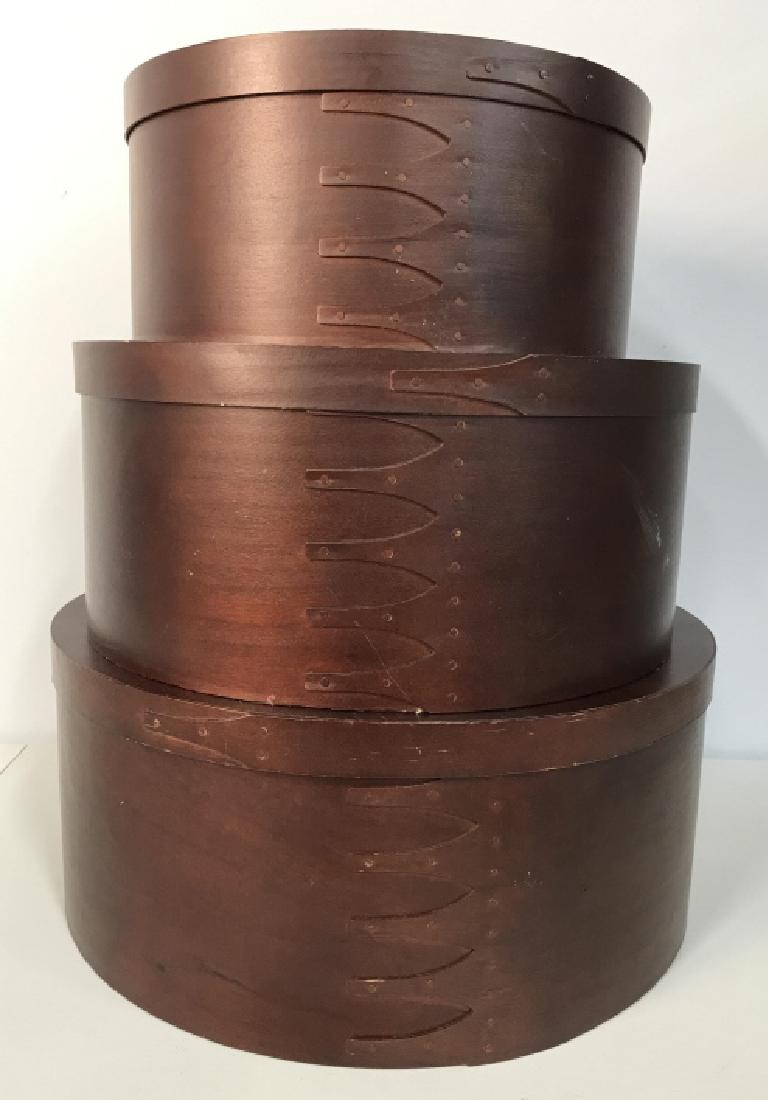 Nest of 3 Faux Shaker Style Wood Boxes (1 of 11)