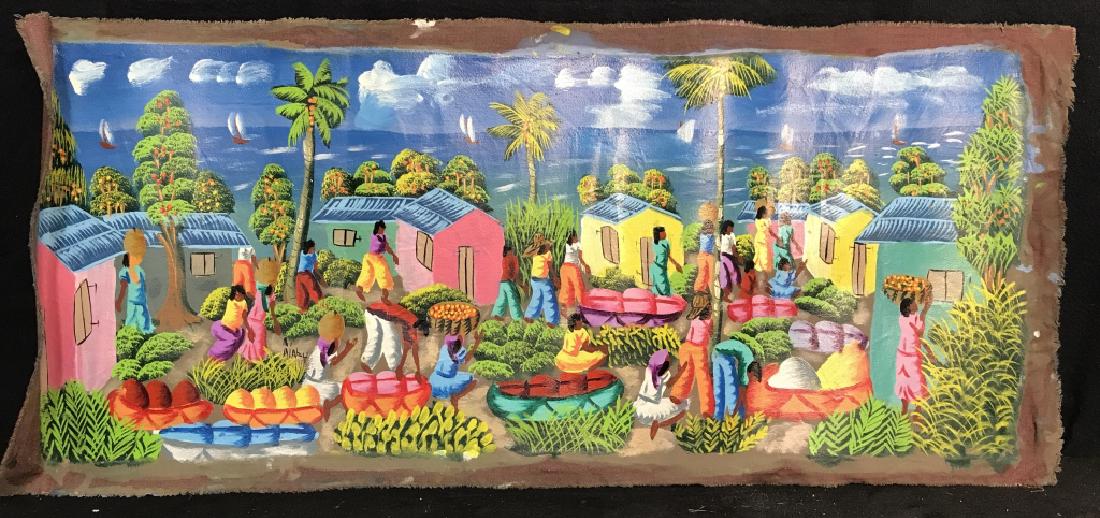 Haitian Painting On Loose Canvas (1 of 8)