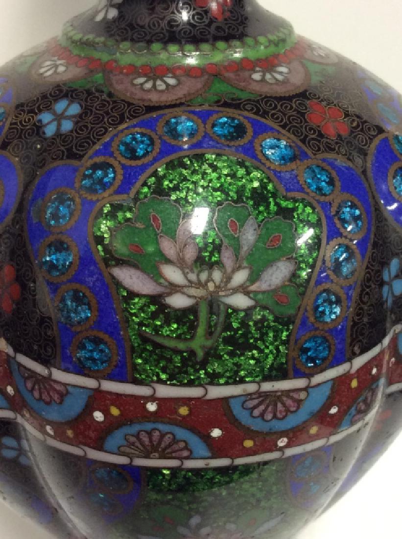Vintage Asian Enamel Cloisonné Vase (1 of 9)