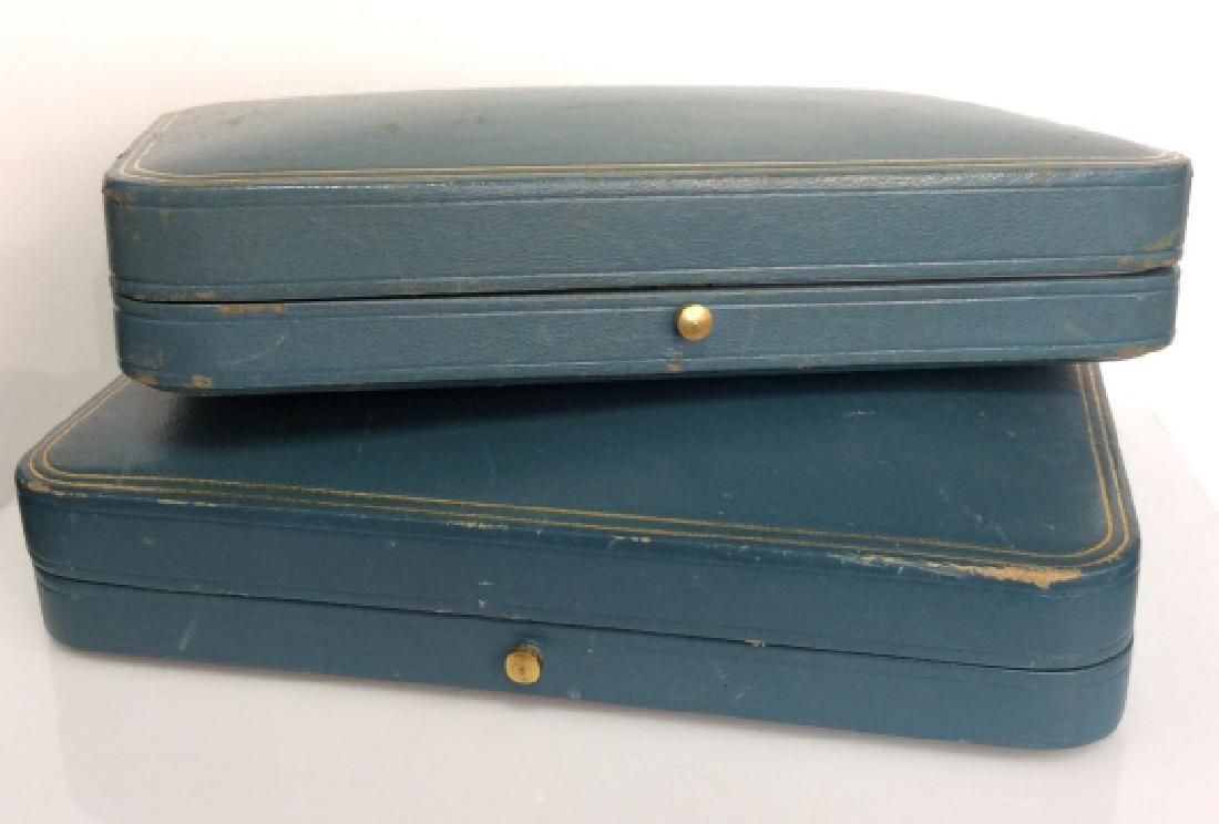 TIFFANY&CO Blue Toned Leather Style Jewelry Boxes (1 of 5)