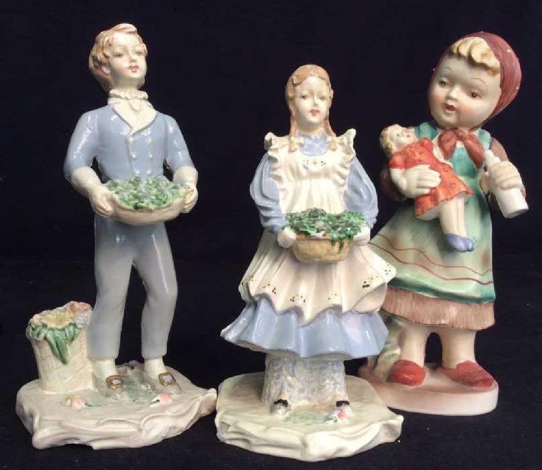 3 Porcelain Painted Figurals (1 of 10)