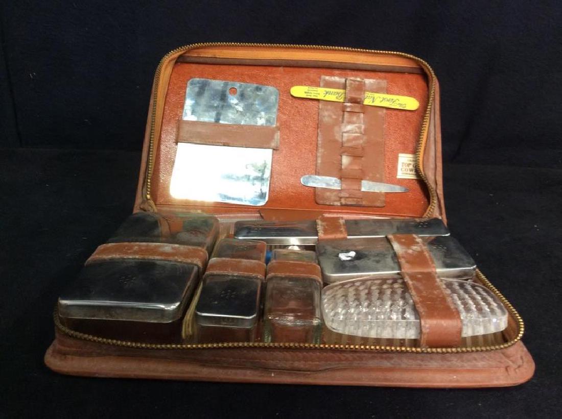 Germany, Vintage Leather Travel Toiletries Set (1 of 9)