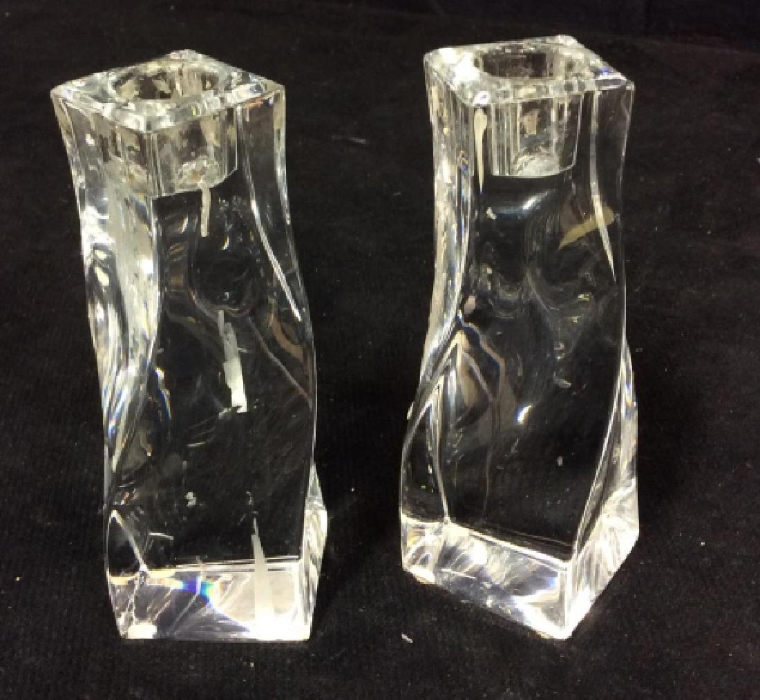 Pair Glass Candlesticks (1 of 5)