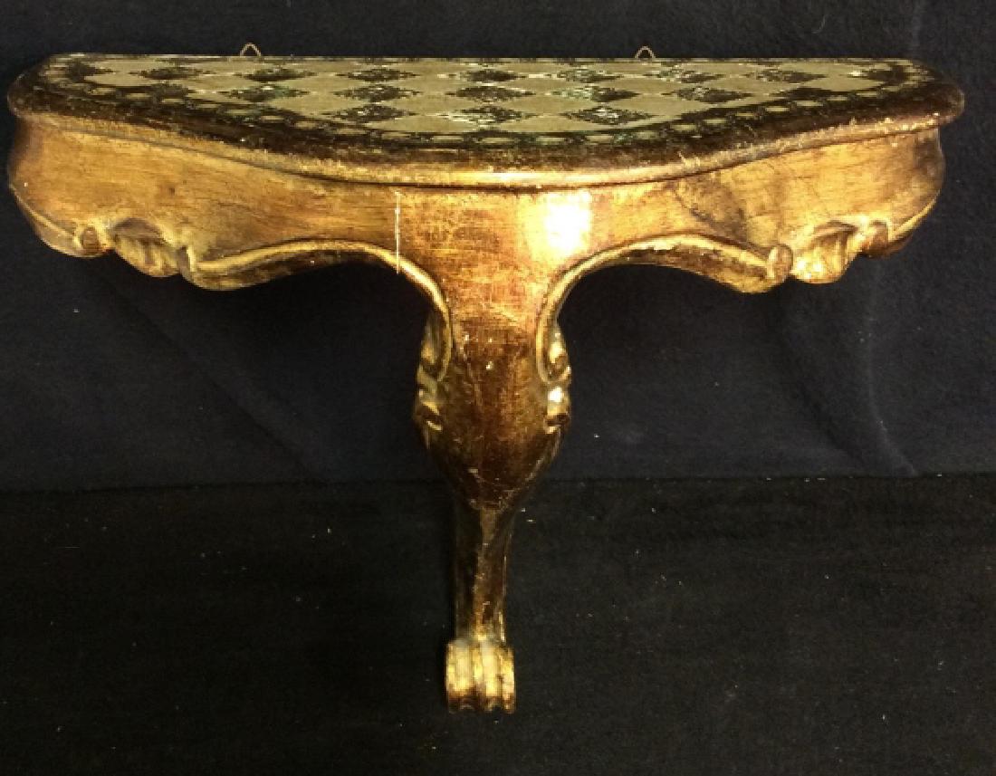 Vintage Gold Leaf Wall Shelf (1 of 9)