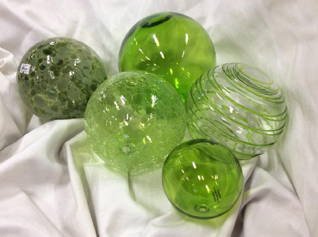 Handcrafted WORLDLY GOODS Gazing Balls. (1 of 6)