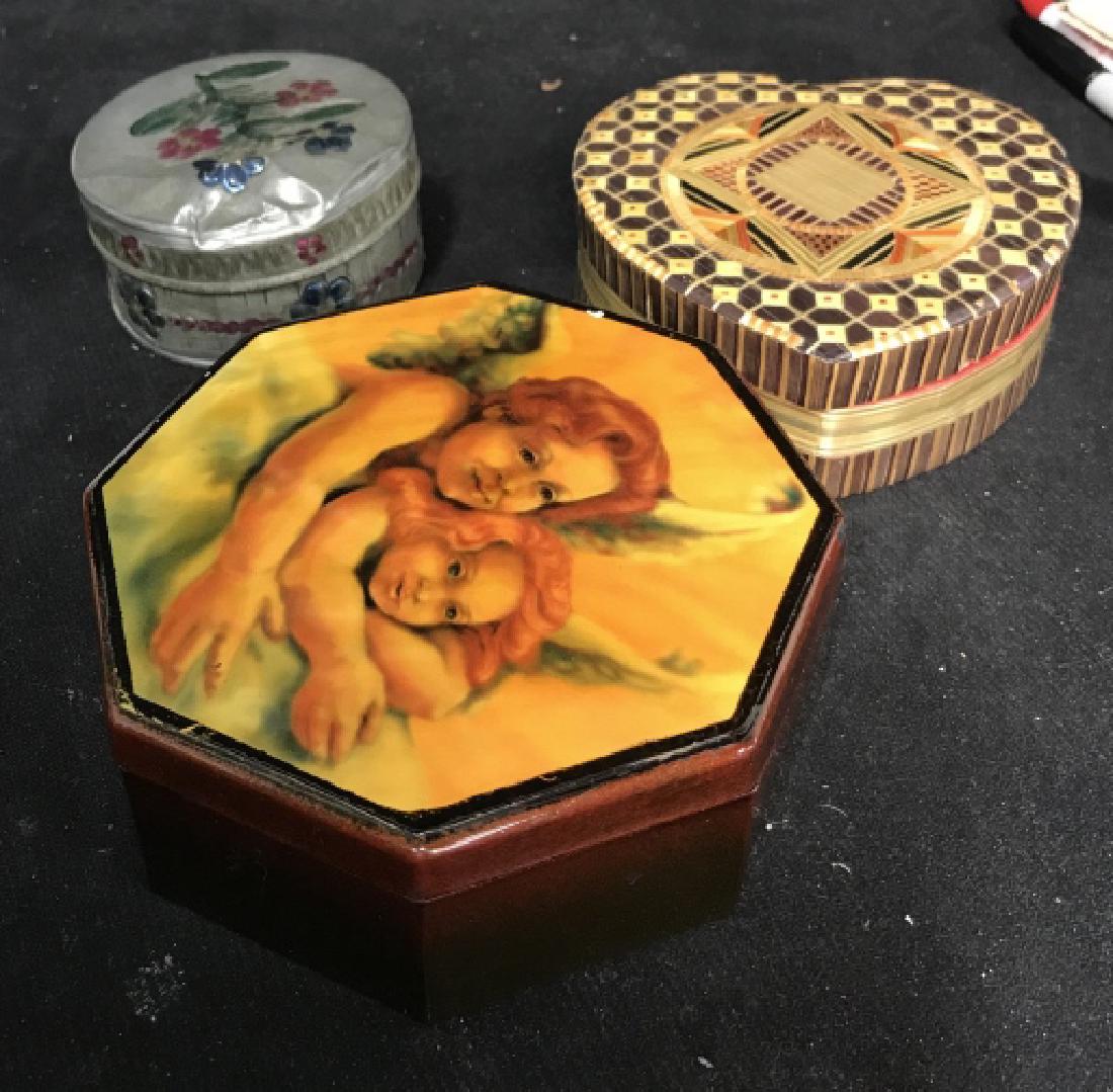 Lot of 3 Lidded Trinket Boxes (1 of 6)