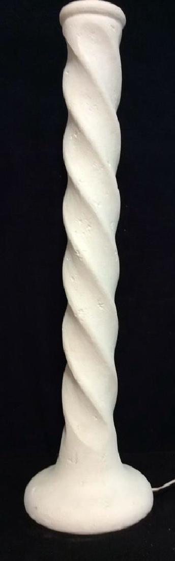 Twist Style Plaster Cast Floor Lamp (1 of 5)