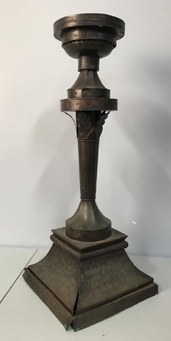 Vintage Pressed Metal  Pricket Candle Stick (1 of 11)