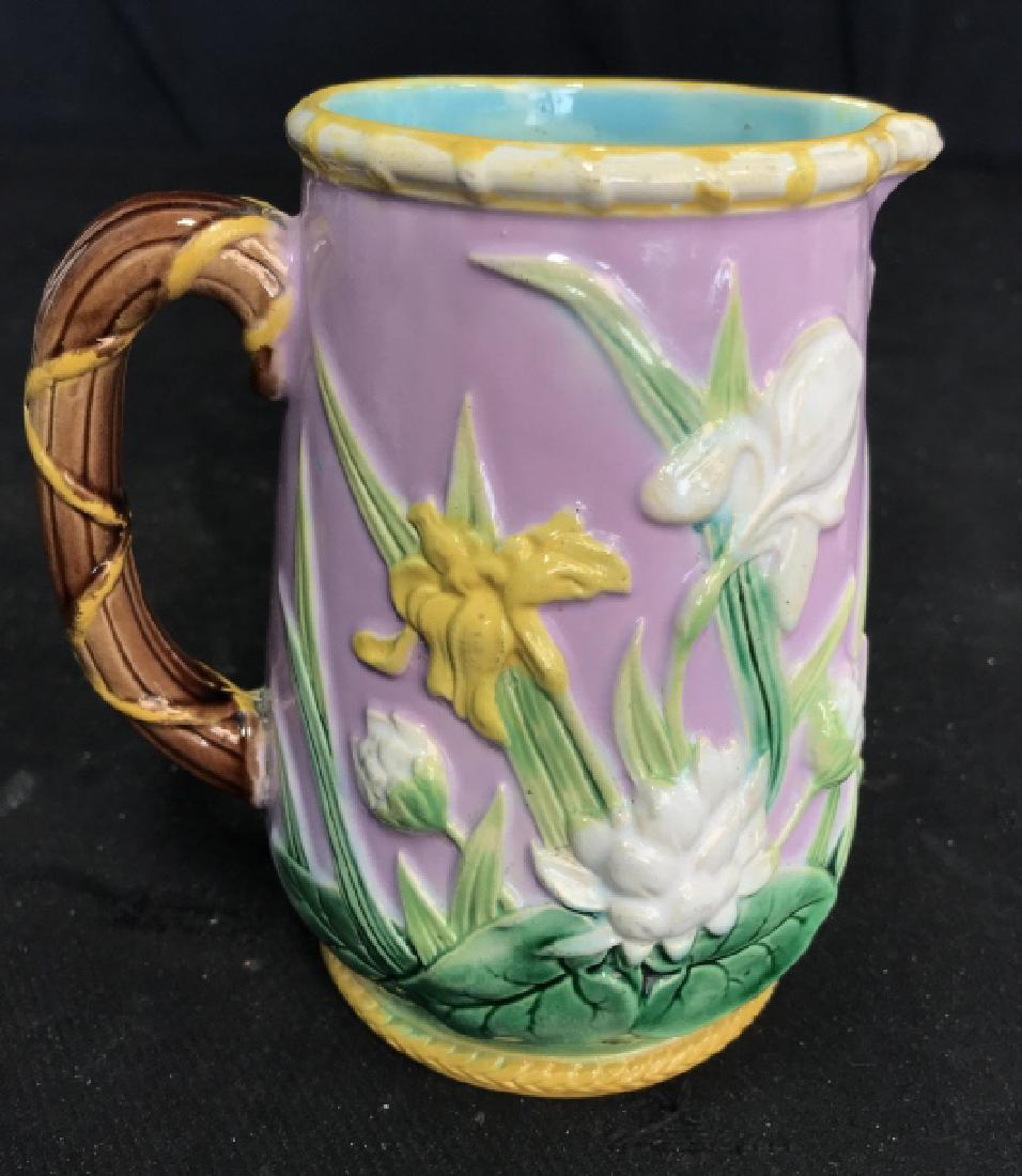 Majolica Porcelain Ceramic Pitcher (1 of 9)