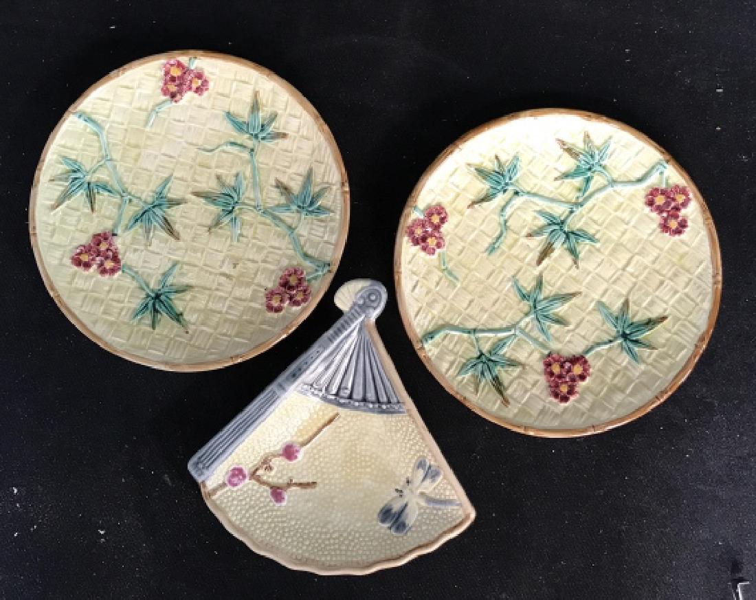 Group 3 Majolica Ceramic Plates (1 of 9)