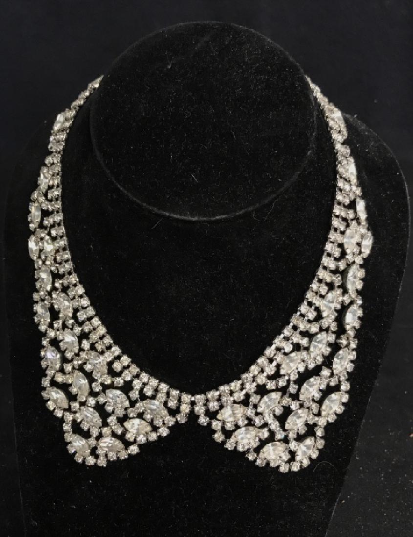 WEISS Vintage Ornate Art Deco Rhinestone Necklace (1 of 13)