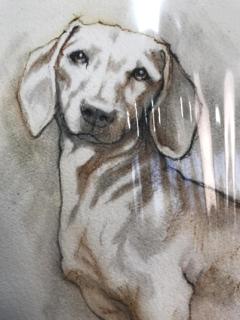 Signed DachsundWater Color  Illustration, 2011 (1 of 7)