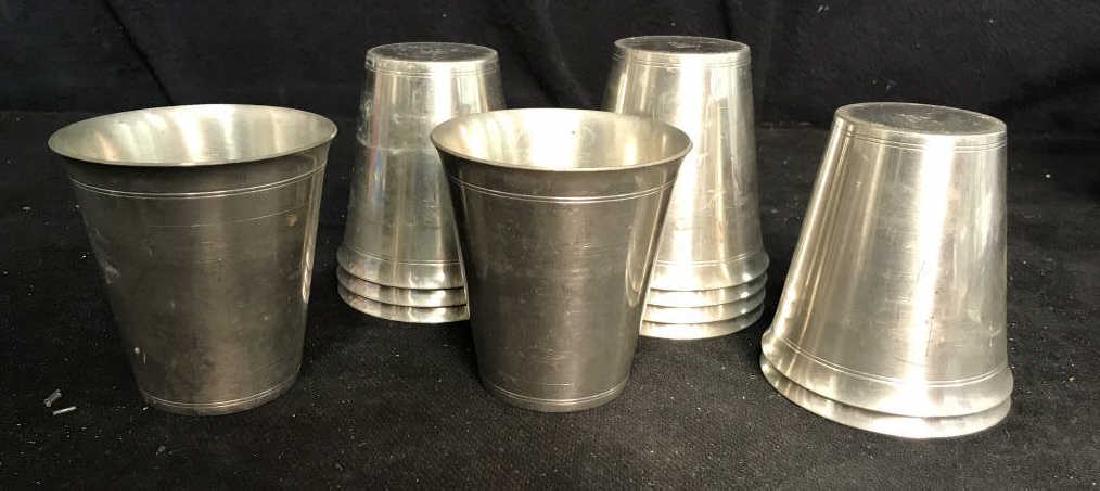 Set 11 Pewter Cups Bar ware, Denmark (1 of 9)