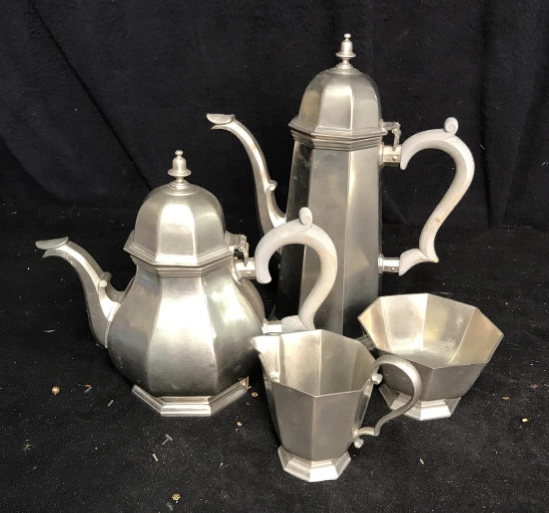 Pewter Coffee Tea Set, Gotham Pewter (1 of 11)