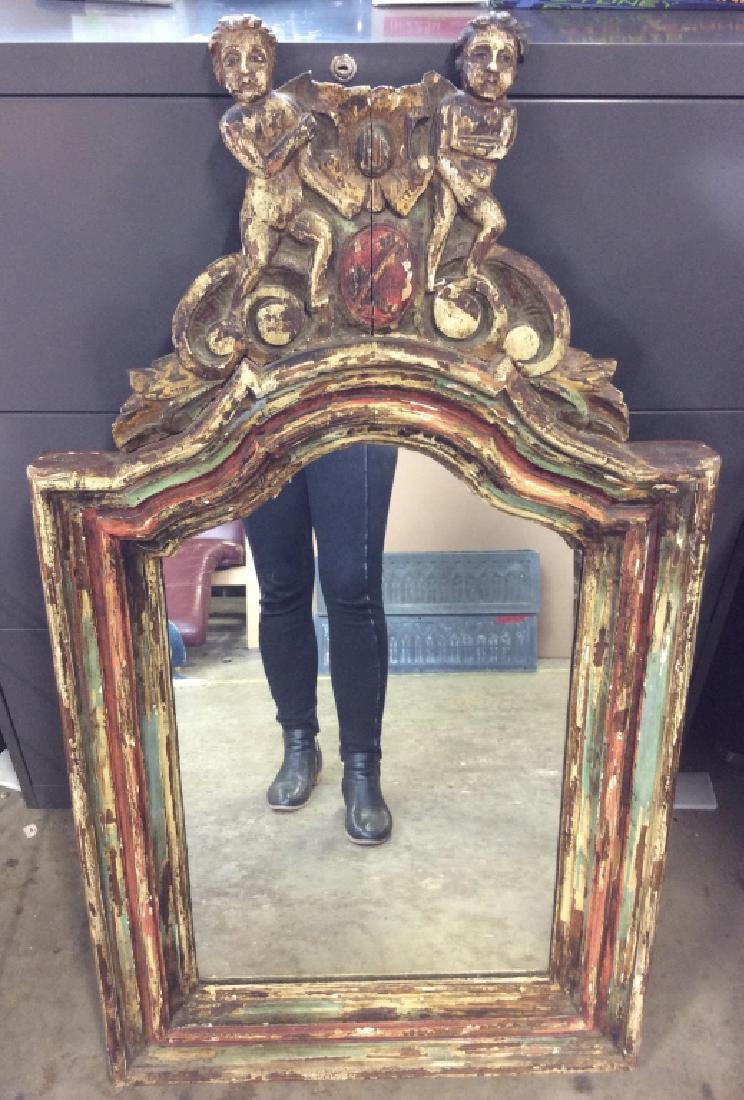 Vintage/Antique Carved Wood Framed Mirror (1 of 7)